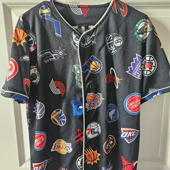 NBA Basketball Multi-Team Jersey Style Top - Picture 1 of 2